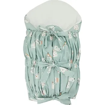 Zavinovačka EKO Zavinovačka šněrovací s kokosovou vyjímatelnou vložkou Dogs Mint 75x75 cm