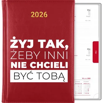 Kalendář Knižní kalendář 2026 A5 červený