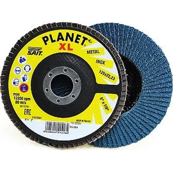 Brusný kotouč SAIT Lamelový kotouč talířový 125x22,23 SAITLAM PLANET P40 rovný