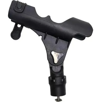 Rybářský prut Držák rybářského prutu pro kajak a loď s posuvnou základnou PVC člun raft ABS plast nastavitelný otočný 360° montážní sada