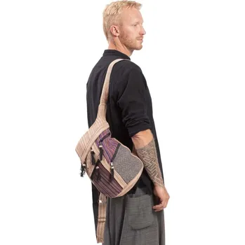 Městský batoh Batoh ETNO multipocket světlý IV.