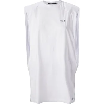 Dámské šaty Dámské Šaty KARL LAGERFELD KARL DNA TUNIC W/ LOGO 230W2208-100 – Bílá M