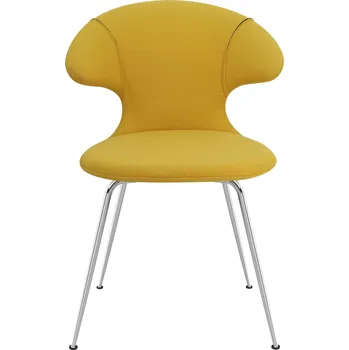 Jídelní židle Umage, Židle Time Flies na chromových nožkách žlutá - Formadore