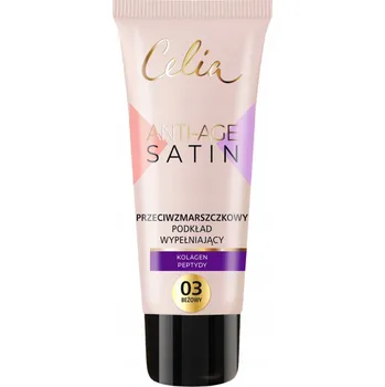 Přípravek na tvář Celia Satin Anti-Age Béžový podkladová báze na obličej 30 ml