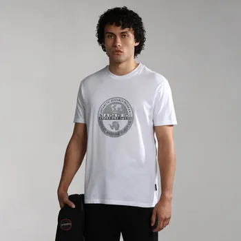 Pánské tričko Pánské Tričko s krátkým rukávem NAPAPIJRI S-BOLLO SS 1 002 BRIGHT WHITE NP0A4H9K0021 – Bílá M