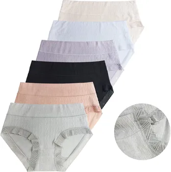 Kalhotky FANNIFEN Dámské jednobarevné kalhotky CZ8061 - 3 ks v balení Velikost: 2XL