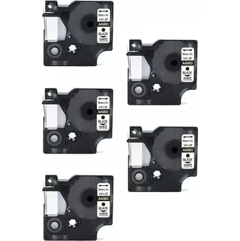 Pásek do tiskárny Kompatibilní páska s Dymo 45803, S0720830, 19mm x 7m, cerný tisk / bílý podklad 5-PACK