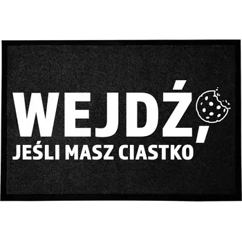 Rohožka VSTUPNÍ ROHOŽKA MONOCHROM 40X60 ČERNÁ MÓDNÍ POTISK DEKORACE DÁREK