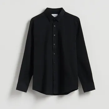 Pánská košile Reserved - Košile super slim fit s vysokým podílem bavlny - černý - 219BK-99X - 219BK-99X-L