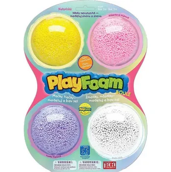 Modelovací hmota _Ostatní 1_ PlayFoam pěnová kuličková modelína boule set 4 barvy holčičí I. 35ei9269