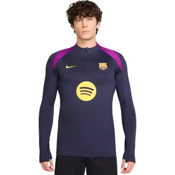 Pánská mikina Pánská tréninková mikina Nike FC Barcelona 25/26 Strike tmavě fialová