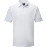 FootJoy Stretch Pique Solid pánské polo, bílé pánské, M
