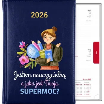Kalendář Knižní kalendář 2026 A5 modrý