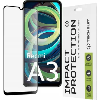 Tvrzené Sklo pro Xiaomi Redmi A3/ A3x Techsuit 111D Celoplošné Černé