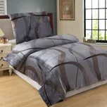 JAHU Povlečení francouzské mikroplyš - GOLD RIBBON (220x200, 2ks 70x90cm)