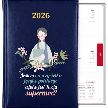 Kalendář Knižní kalendář 2026 A5 modrý