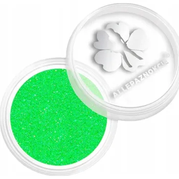 Třpytky na nehty ve skleničce ALLEPAZNOKCIE 2g Zelená Green Č.14