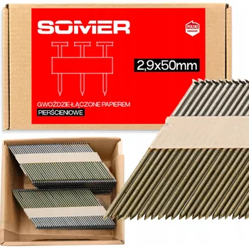 Hřebík Hřebíky do hřebíkovačky 2,9 mm kroužkové pozinkované 50 mm 4000 ks