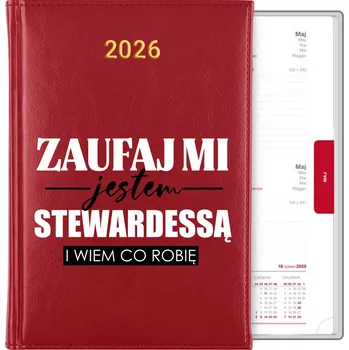 Kalendář Knižní kalendář 2026 A5 červený