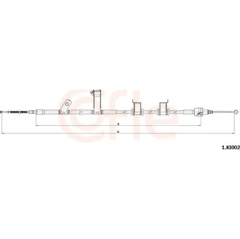 Lanko parkovací brzdy Tažné lanko, parkovací brzda COFLE (1.KI002)