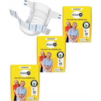 Plenkové kalhoty PLENKOVÉ KALHOTKY NA PÁSKU PAMPERSY PRO DOSPĚLÉ KAREIN OVERNIGHT L 30 KUSŮ