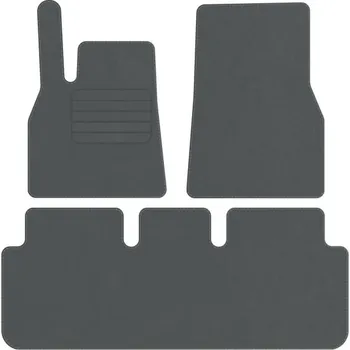 autokoberec Koberce Edecor velurové 3 ks