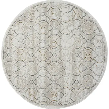 Koberec Kusový koberec My Floor CA60034 creme kruh, 120x120 (průměr) kruh, šedá, chodba / předsíň, My Flair - 1 rok na vrácení + DOPRAVA ZDARMA k Vám i zpět