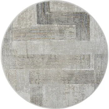 Koberec Kusový koberec My Way CA60058 creme kruh, 120x120 (průměr) kruh, šedá, chodba / předsíň, My Flair - 1 rok na vrácení + DOPRAVA ZDARMA k Vám i zpět