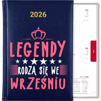 Kalendář Knižní kalendář 2026 A5 modrý