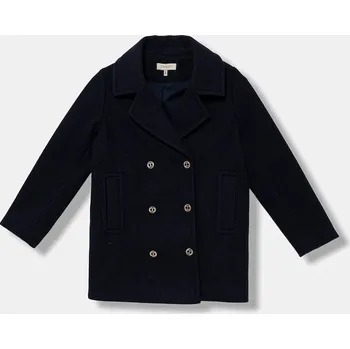 Dámský kabát Dětský kabát Twinset tmavomodrá barva, 252GJ2141 59X, vel. 170