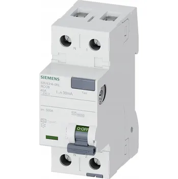 Proudový chránič PROUDOVÝ CHRÁNIČ RCCB 2P 30mA 40A 230V AC SIEMENS 5SV4314-0KL