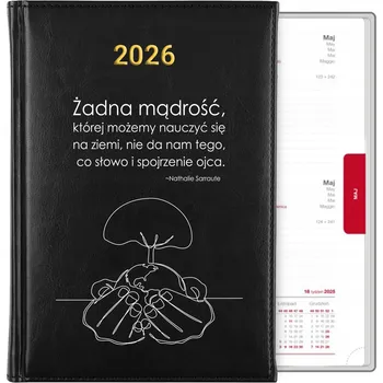 Kalendář Knižkový kalendář 2026 A5 černý