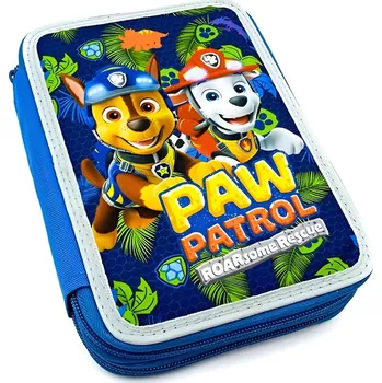 Penál Dvoupatrový penál s náplní Tlapková patrola vybavený Paw Patrol 01