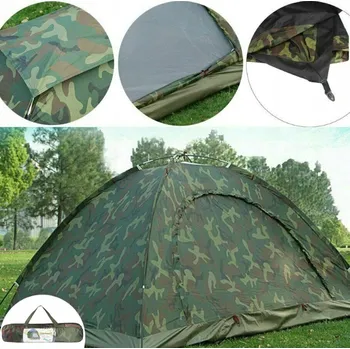 Stan VELKÝ TURISTICKÝ STAN MASKÁČOVÝ PRO 2 OSOBY + 2x1,5m KEMPINGOVÁ PODLOŽKA