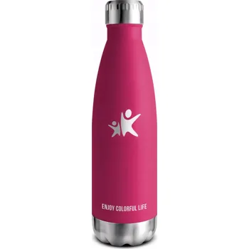 Láhev Termoska na nápoje KollyKolla Termo Láhev Lahev Na Pití na Vodu a Nápoje 0,35 l růžová