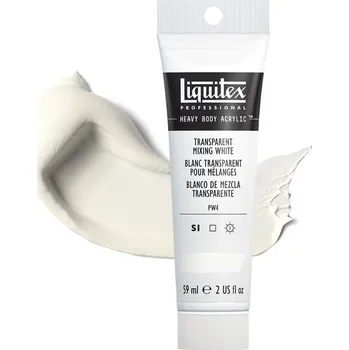 Vodová barva Akrylová barva Liquitex Heavy Body - Transparent Mixing White