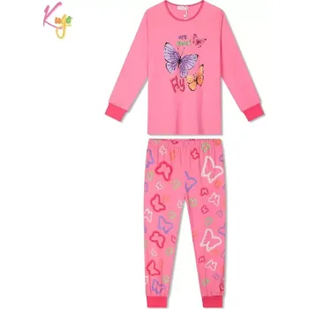 Dívčí pyžamo Dívčí bavlněné pyžamo Kugo MP5862 růžové