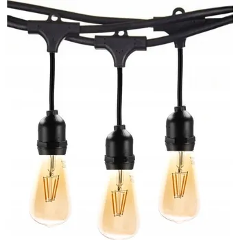 Venkovní osvětlení Světelný řetěz Milagro 2500 cm do sítě černý