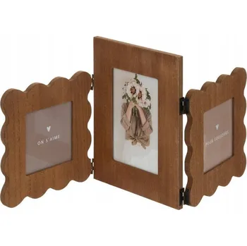 Rám na obraz RÁMEČEK NA FOTOGRAFIE ROZKLÁDACÍ 3 fotografie FOTORÁMEČEK MDF 50,7 x 21,7