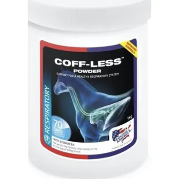Pro koně Equine America Coff-Less s aloe vera prášek na cílenou přirozenou podporu dýchacího systému koní