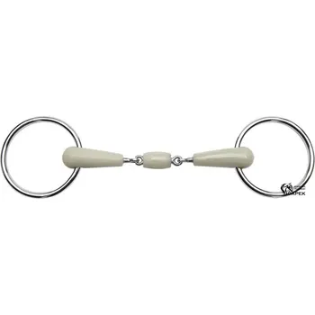 Udidlo pro koně Stihlo 2x lomené Feeling -JABLEČNÉ 21MM- - 13,5cm