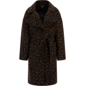 Dámské oblečení Dámský Kabát GUESS PATRIZIA BELTED COAT W3BL38WFR22-P1DQ – Hnědá S