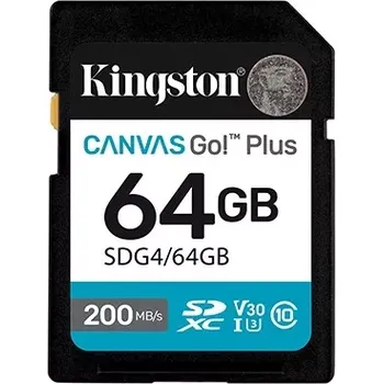 Paměťová karta Kingston SDXC 64GB Canvas Go Plus SDG4/64GB