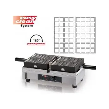 Vaflovač KRAMPOUZ Vaflovač elektrický Brusel 4x7 Krampouz WECAKA, sklopný 180°, madlo I, EasyClean