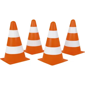 autíčko LENA Kužely výstražné dopravní baby dětské 23cm set 4ks plast