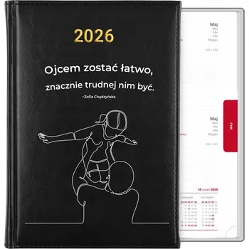 Kalendář Knižkový kalendář 2026 A5 černý