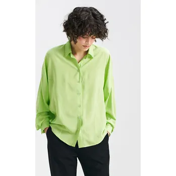 Dámská košile Oversize halenka, netopýří střih NIFE Barva: Limetková, Velikost: S/M