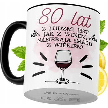 Hrnek Polidraw Hrnek Polidraw Narozeniny80 keramika 330 ml