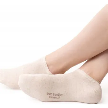 Pánské ponožky KOTNÍKOVÉ PONOŽKY LNIANÉ 174 38-40 hnědá/melír