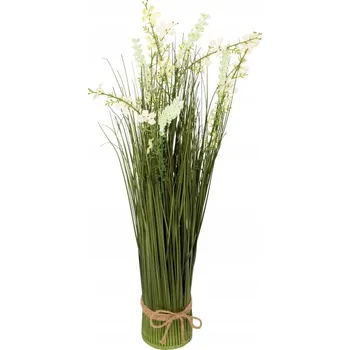 umělá květina UMĚLÉ KVĚTY KYTICE ZELENÁ UMĚLÁ PRO DEKORACI OBÝVACÍHO POKOJE 58 cm TRÁVA
